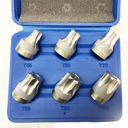 Juego de Puntas Torx Tamper 6 Pzas.