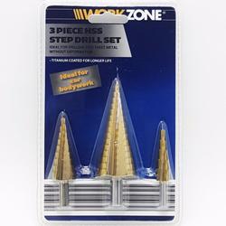Set Mechas Escalonada de Acero Rapido -  Recubierta en Titanio 